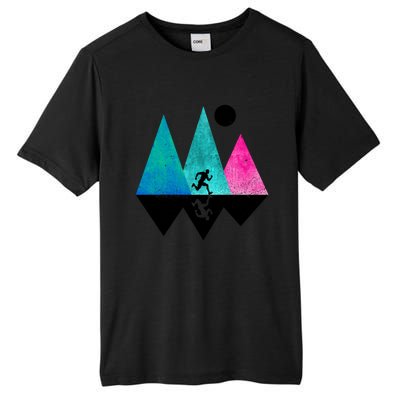 Sprinting Hobby Sports Nature Mountains Track And Field Cute Gift Tall Fusion ChromaSoft Performance T-Shirt