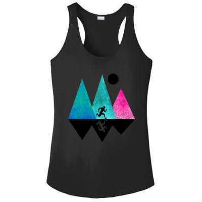 Sprinting Hobby Sports Nature Mountains Track And Field Cute Gift Ladies PosiCharge Competitor Racerback Tank