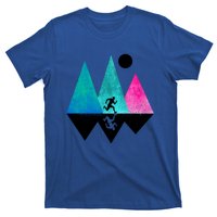 Sprinting Hobby Sports Nature Mountains Track And Field Cute Gift T-Shirt