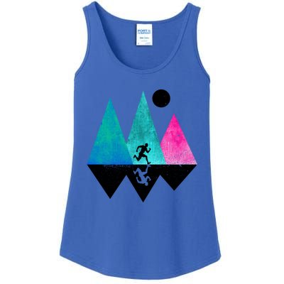 Sprinting Hobby Sports Nature Mountains Track And Field Cute Gift Ladies Essential Tank