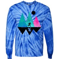 Sprinting Hobby Sports Nature Mountains Track And Field Cute Gift Tie-Dye Long Sleeve Shirt