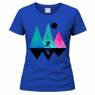 Sprinting Hobby Sports Nature Mountains Track And Field Cute Gift Women's T-Shirt