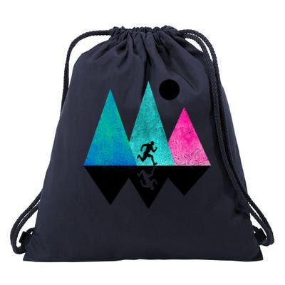 Sprinting Hobby Sports Nature Mountains Track And Field Cute Gift Drawstring Bag