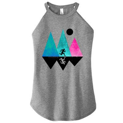 Sprinting Hobby Sports Nature Mountains Track And Field Cute Gift Women's Perfect Tri Rocker Tank