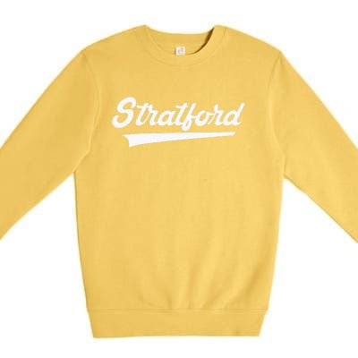 Stratford High School Vintage Swoosh Premium Crewneck Sweatshirt