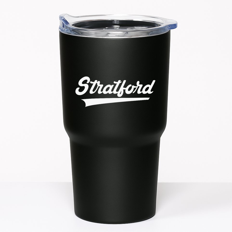 Stratford High School Vintage Swoosh Tumbler