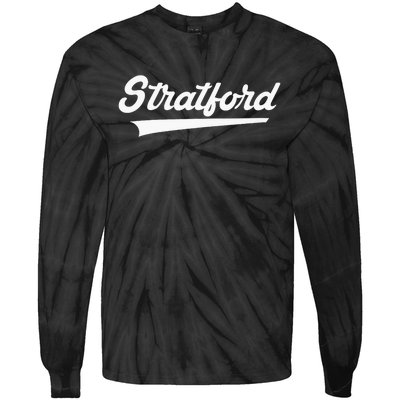 Stratford High School Vintage Swoosh Tie-Dye Long Sleeve Shirt