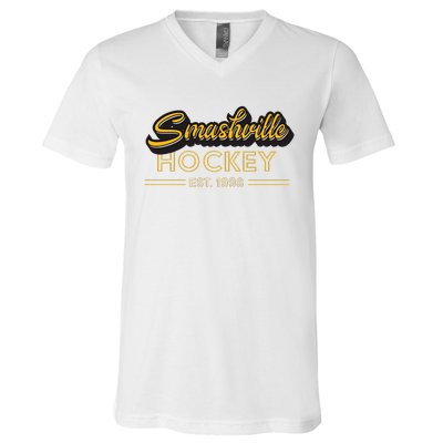 Smashville Hockey V-Neck T-Shirt