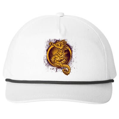 Sea Horse Snapback Five-Panel Rope Hat