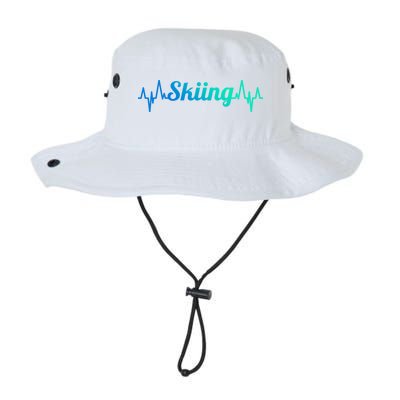 Ski Heartbeat Skiing Enthusiast Cute Gift Legacy Cool Fit Booney Bucket Hat