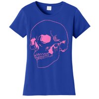 Spooky Halloween Skeleton Pastel Goth Soft Grunge Pink Skull Women's T-Shirt