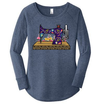 Sewing Handcraft Sew Tailor Gift Sewing Machine Seamstress Gift Women's Perfect Tri Tunic Long Sleeve Shirt