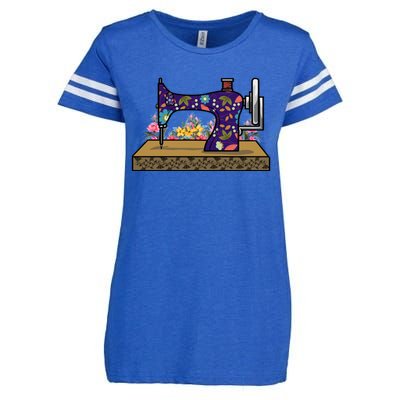 Sewing Handcraft Sew Tailor Gift Sewing Machine Seamstress Gift Enza Ladies Jersey Football T-Shirt