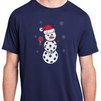 Santa Hat Snowman Gifts For Xmas Funny Pickleball Christmas Adult ChromaSoft Performance T-Shirt