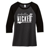 Spooktacular Halloween Surprise for Loved Ones Women's Tri-Blend 3/4-Sleeve Raglan Shirt