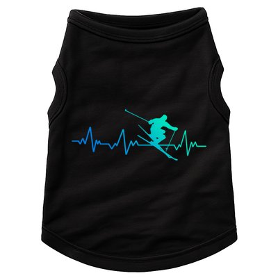 Ski Heartbeat Skiing Gift Meaningful Gift Doggie Tank