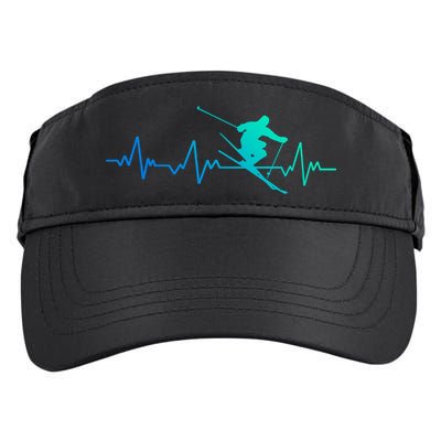 Ski Heartbeat Skiing Gift Meaningful Gift Adult Drive Performance Visor