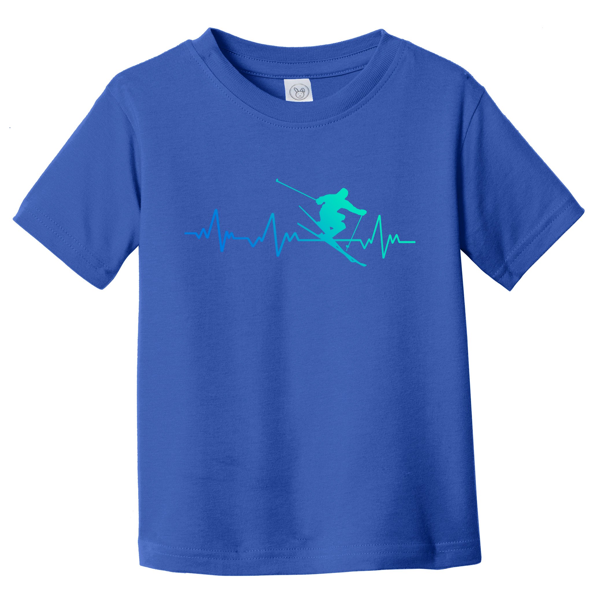 Ski Heartbeat Skiing Gift Meaningful Gift Toddler T-Shirt