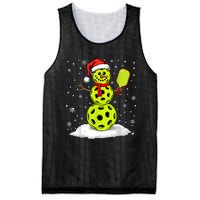 Santa Hat Snowman Xmas Funny Pickleball Lover Christmas Mesh Reversible Basketball Jersey Tank