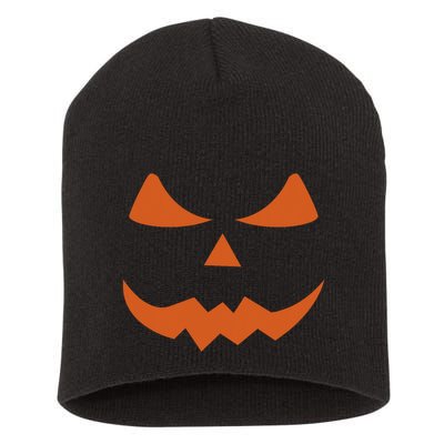 Scary Halloween Smiling Pumpkin Face Family Costume Short Acrylic Beanie