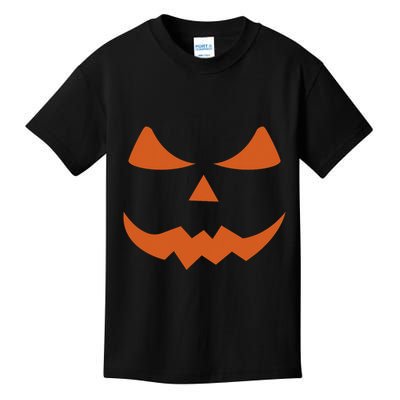 Scary Halloween Smiling Pumpkin Face Family Costume Kids T-Shirt