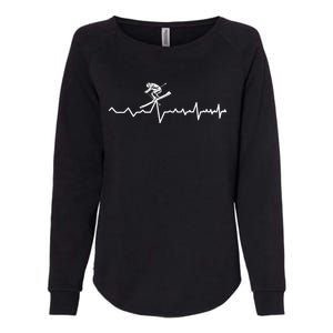 Skier Heartbeat Ski Instructor Winter Sport Skiing Ski Gift Womens California Wash Sweatshirt