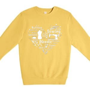 Sewing Heart Sewing Lover Premium Crewneck Sweatshirt