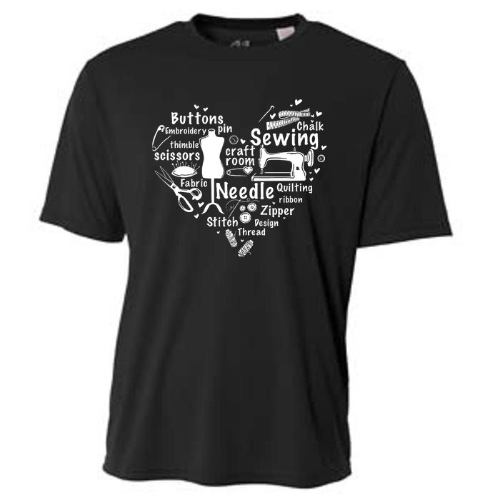 Sewing Heart Sewing Lover Cooling Performance Crew T-Shirt