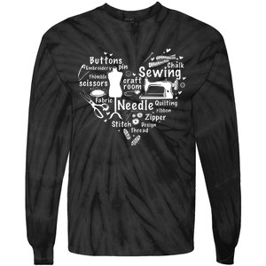 Sewing Heart Sewing Lover Tie-Dye Long Sleeve Shirt