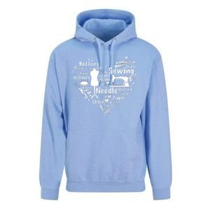 Sewing Heart Sewing Lover Unisex Surf Hoodie