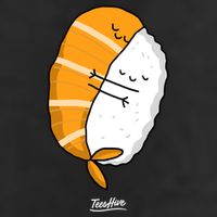 Sushi Hug Sushi Hugging Cute Sushi Lover Cute Gift 7 Panel Mesh Trucker Snapback Hat