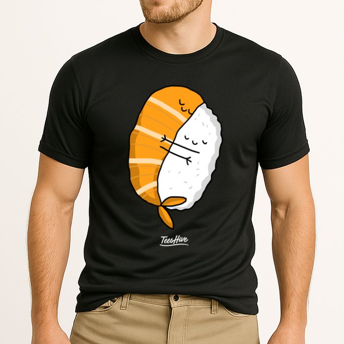 Sushi Hug Sushi Hugging Cute Sushi Lover Cute Gift Cooling Performance Crew T-Shirt
