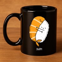 Sushi Hug Sushi Hugging Cute Sushi Lover Cute Gift 11oz C Handle Ceramic Mug