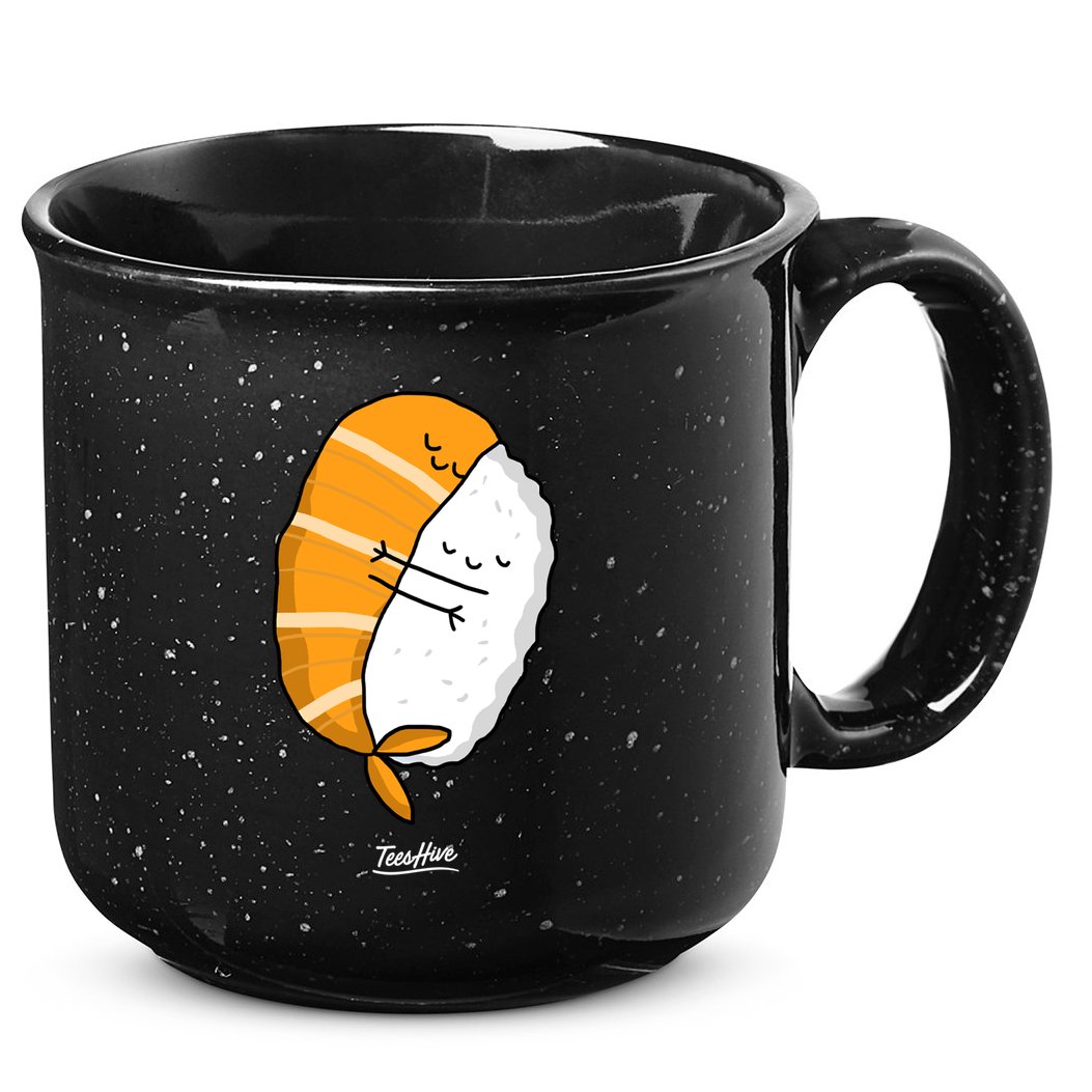 Sushi Hug Sushi Hugging Cute Sushi Lover Cute Gift 15oz Campfire Ceramic Mug