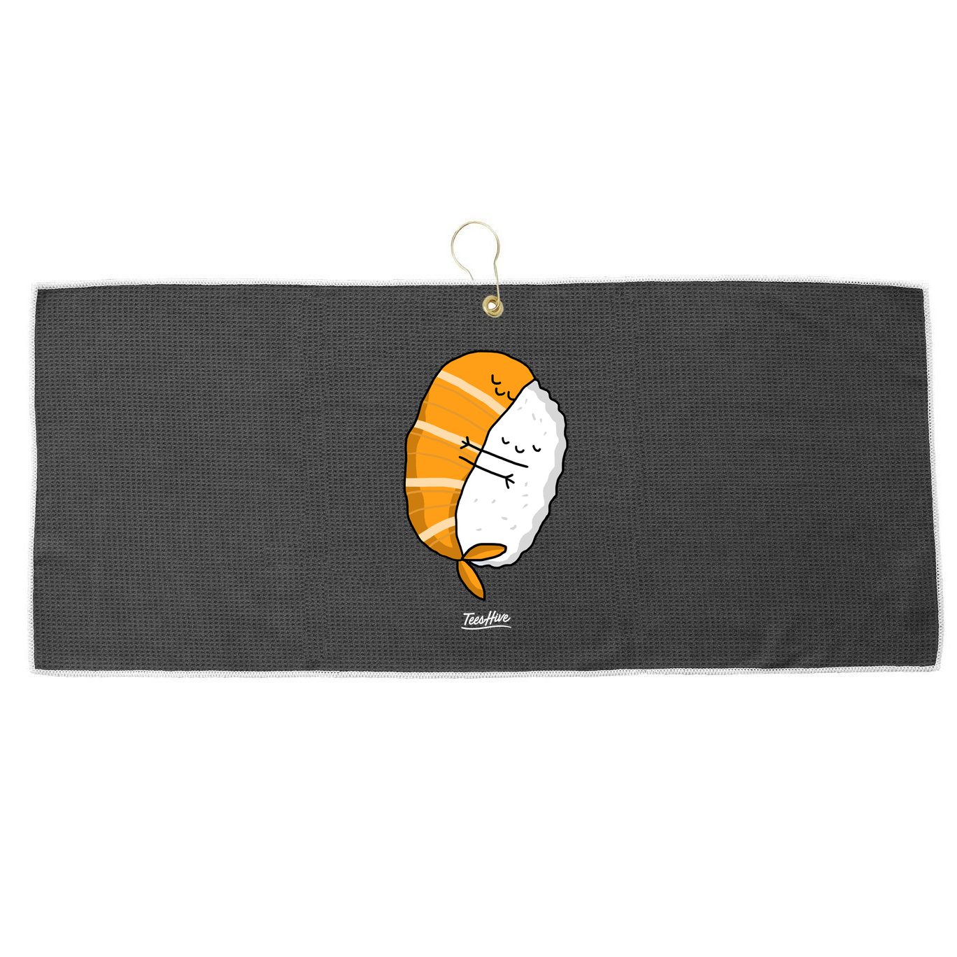 Sushi Hug Sushi Hugging Cute Sushi Lover Cute Gift Large Microfiber Waffle Golf Towel
