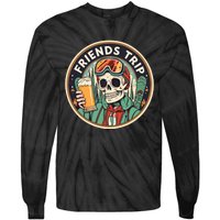 Skeleton Halloween Tie-Dye Long Sleeve Shirt