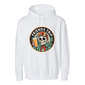 Skeleton Halloween Garment-Dyed Fleece Hoodie