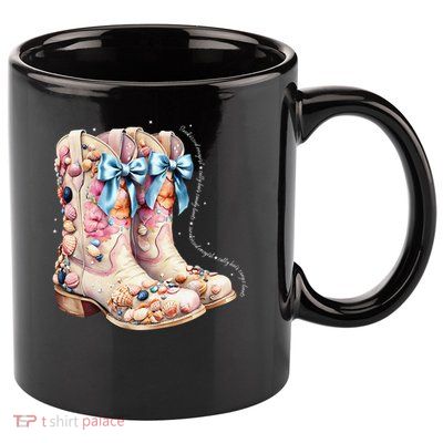 Slty Hair Sandy Boots Western Summer Cowgirl Western 11oz C Handle Ceramic Mug