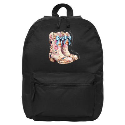 Slty Hair Sandy Boots Western Summer Cowgirl Western 16 in Basic Backpack