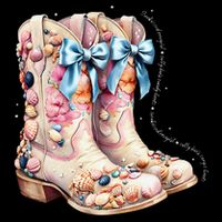 Slty Hair Sandy Boots Western Summer Cowgirl Western Premium T-Shirt
