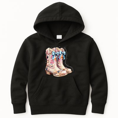 Slty Hair Sandy Boots Western Summer Cowgirl Western Kids Hoodie