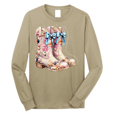 Slty Hair Sandy Boots Western Summer Cowgirl Western Long Sleeve Shirt