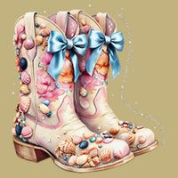 Slty Hair Sandy Boots Western Summer Cowgirl Western T-Shirt