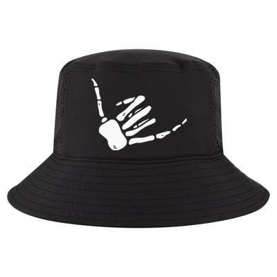 Skeleton Hand Shaka Sign Hang Loose Bones Cool Comfort Performance Bucket Hat