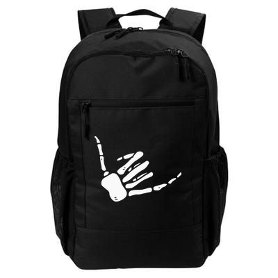 Skeleton Hand Shaka Sign Hang Loose Bones Backpack