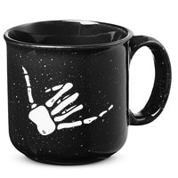 Skeleton Hand Shaka Sign Hang Loose Bones 15oz Campfire Ceramic Mug