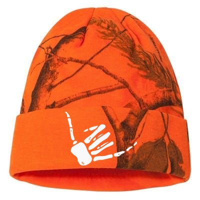 Skeleton Hand Shaka Sign Hang Loose Bones Kati Licensed 12" Camo Beanie