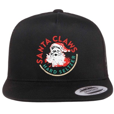 SantaClaws Hard Seltzer Funny Christmas Costume Flatbill Hat