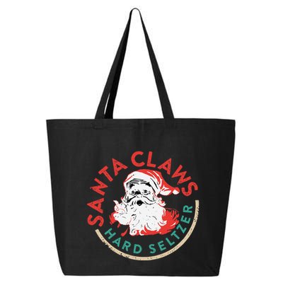 SantaClaws Hard Seltzer Funny Christmas Costume 25L Jumbo Tote