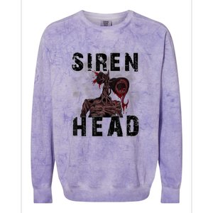 Siren Head, Sirenhead We All Love To Escape From Siren Head, Colorblast Crewneck Sweatshirt